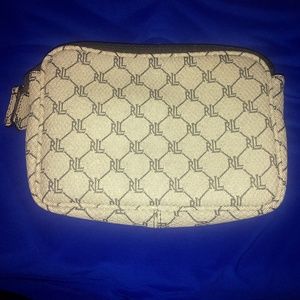 COPY - Navy & Grey Ralph Lauren cosmetic/toiletry bag.